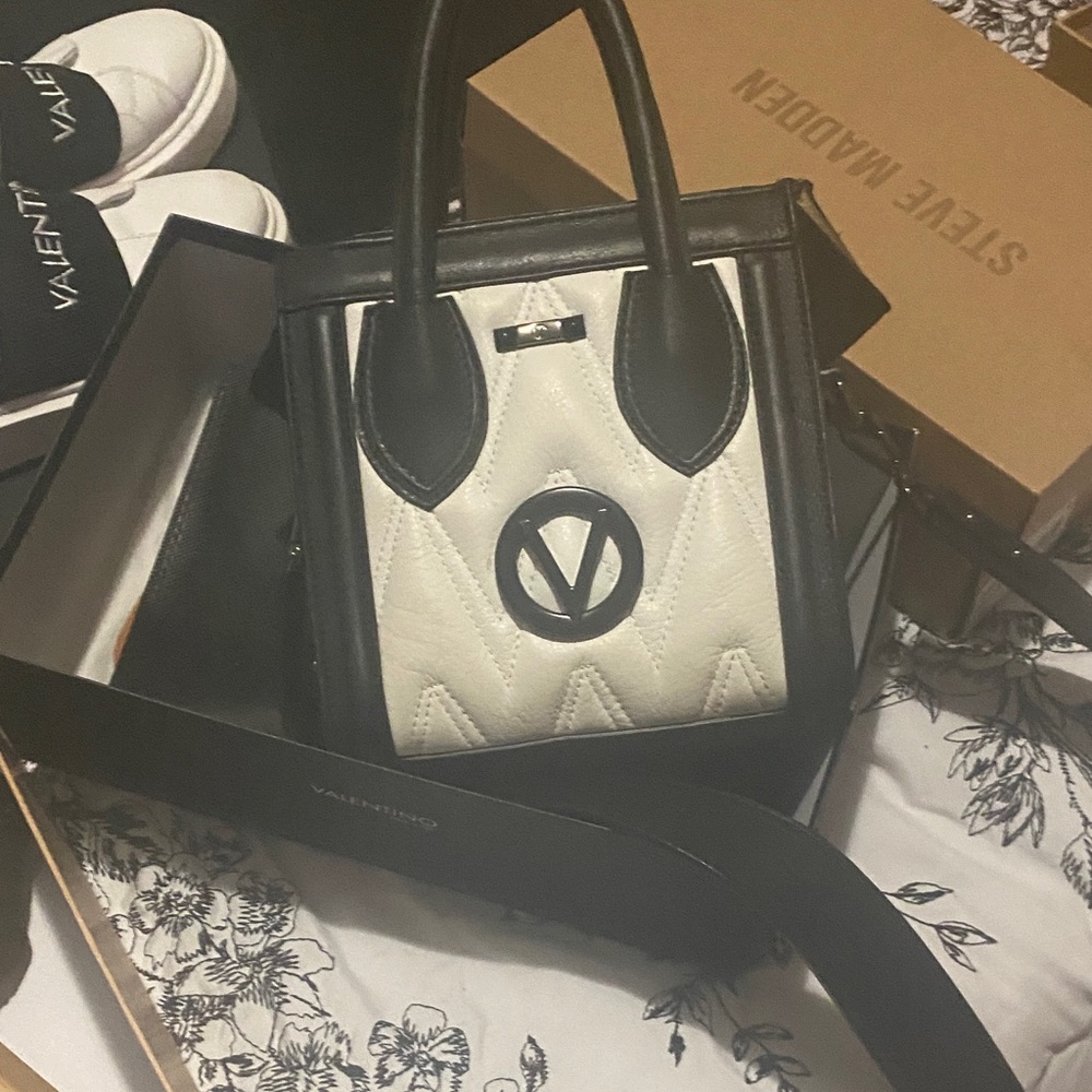 Valentino Black and White Mini Bag